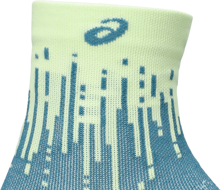 Asics Performance Run Sock Quarter Illuminate Yellow/foggy Teal Asics