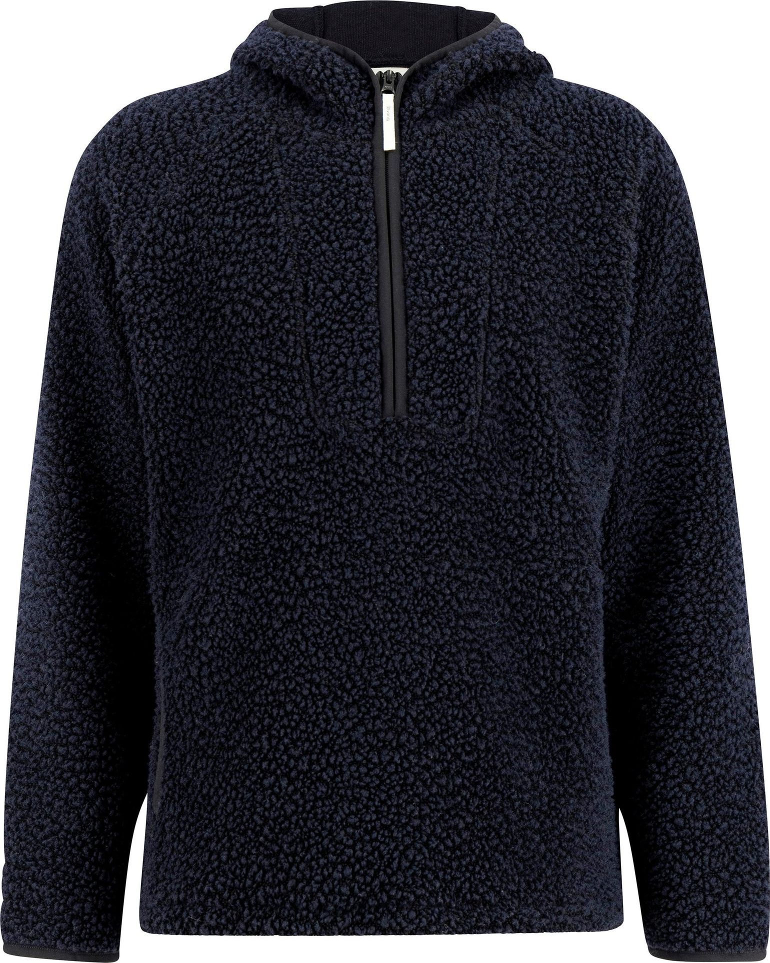Ulvang Unisex Re Orbit Hooded Half Zip Wool Pile Navy Blue
