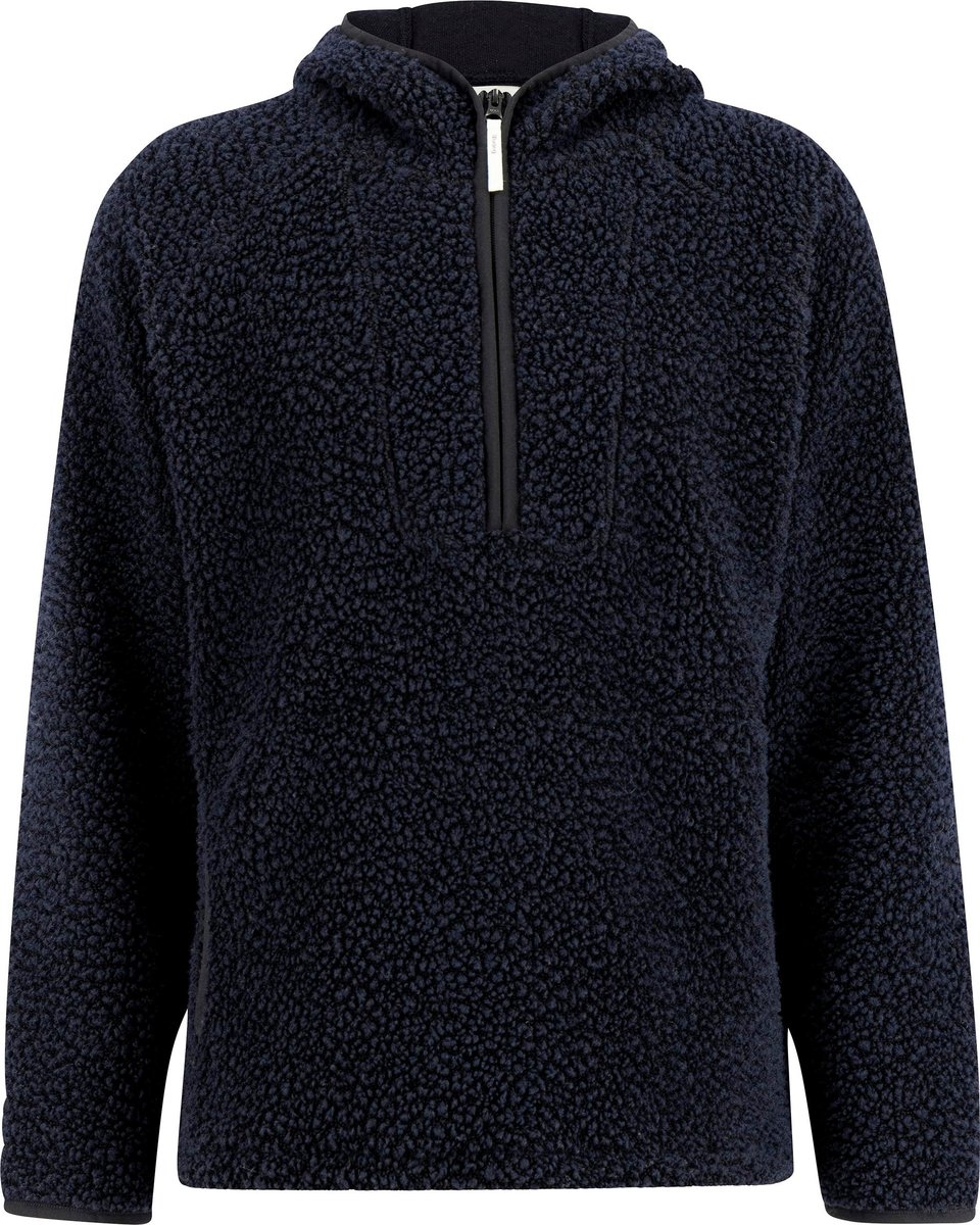 Unisex Re Orbit Hooded Half Zip Wool Pile