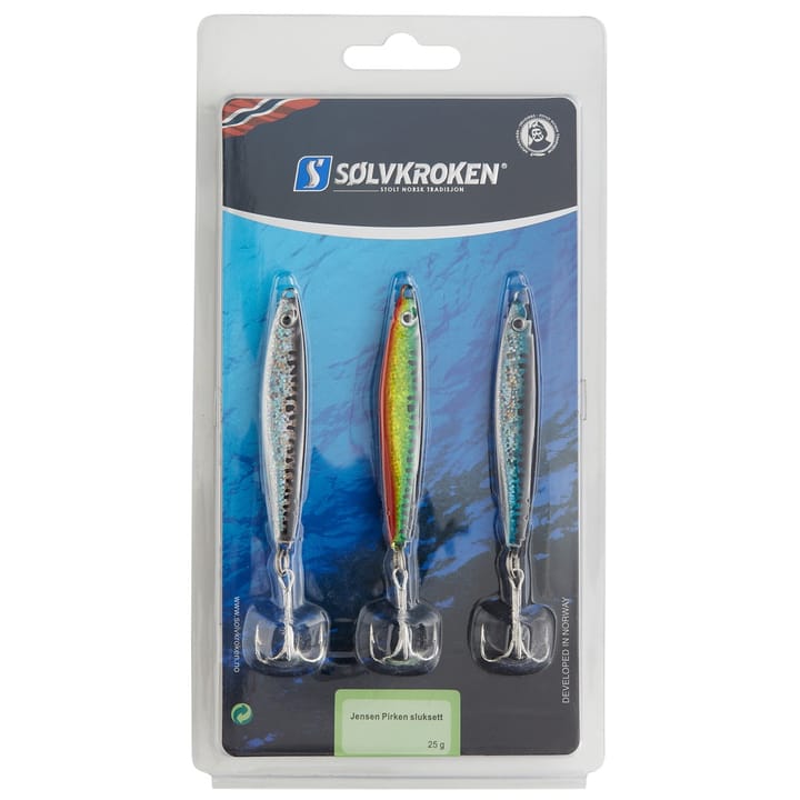 Sølvkroken Jensen pirken sluksett 25g 75mm 3pk Sølvkroken Sølvkroken Jensen pirken sluksett 25g 75mm 3pk Sølvkroken