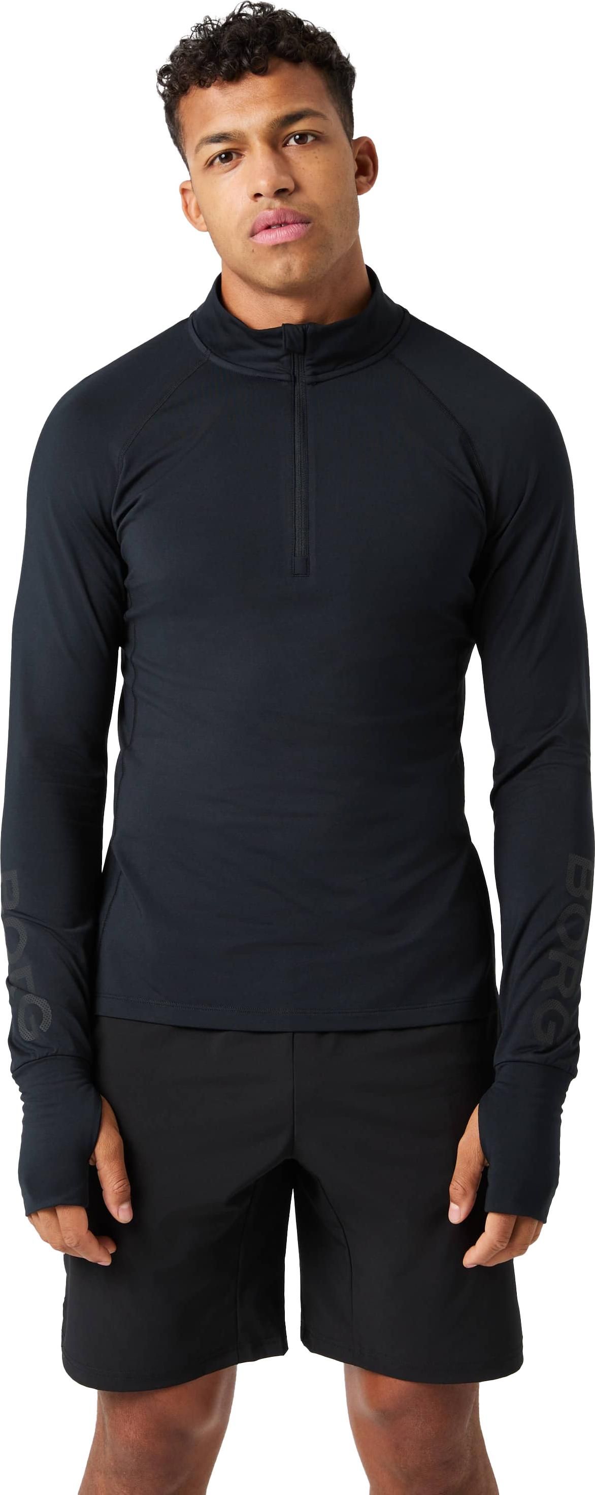 Björn Borg Men's Borg Midlayer Half Zip Black Beauty