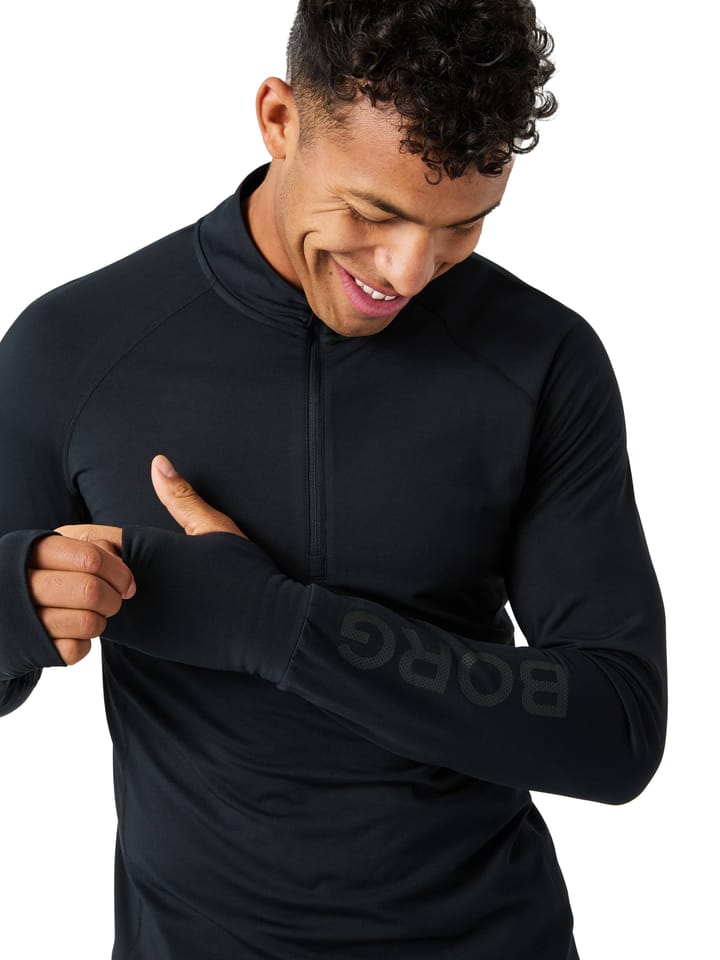 Björn Borg Men's Borg Midlayer Half Zip Black Beauty Björn Borg