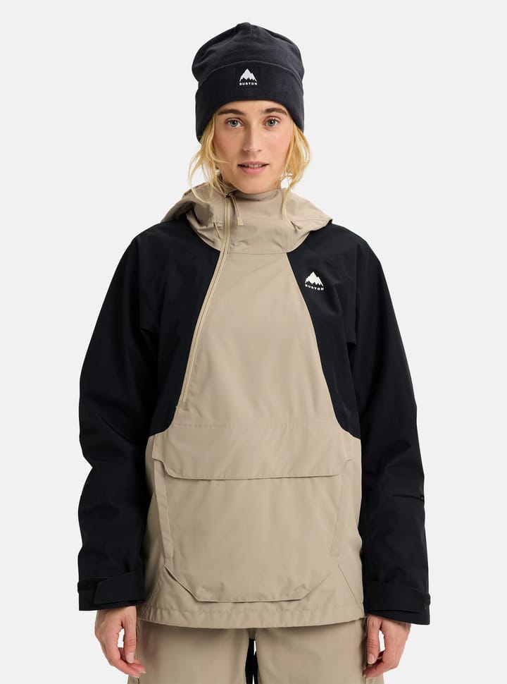 Burton Women's Reserve Relaxed Anorak Summit Taupe/True Black Burton Burton Women's Reserve Relaxed Anorak Summit Taupe/True Black Burton