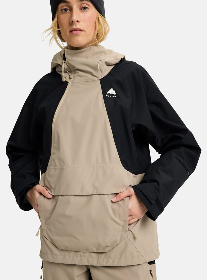 Burton Women's Reserve Relaxed Anorak Summit Taupe/True Black Burton Burton Women's Reserve Relaxed Anorak Summit Taupe/True Black Burton