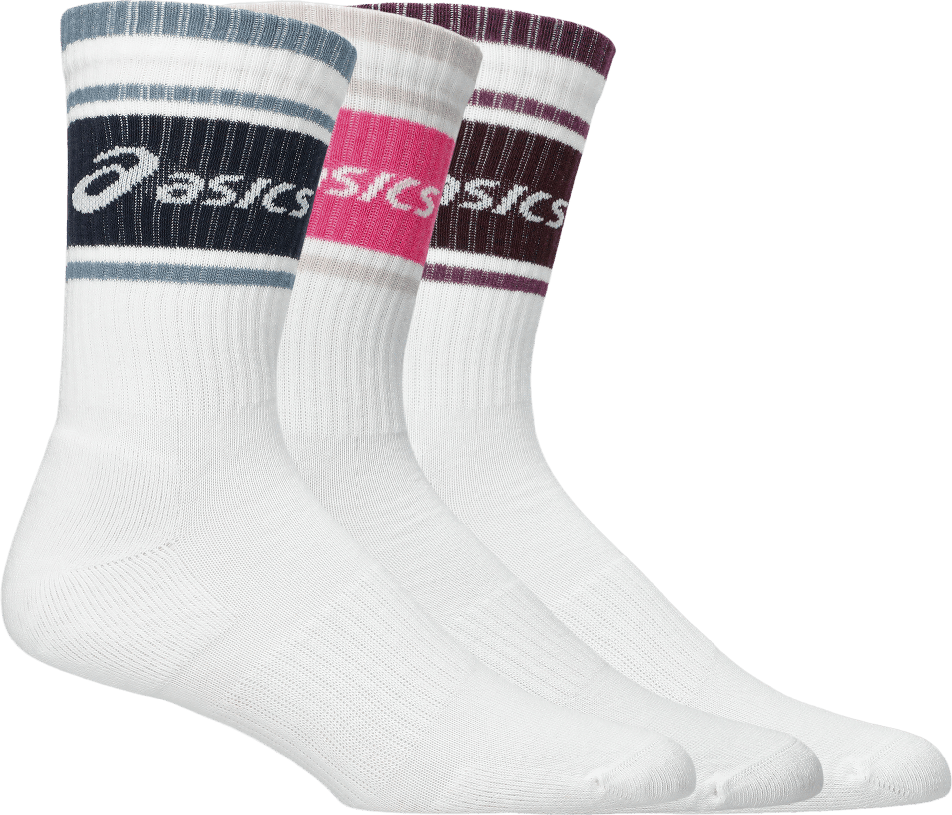 ASICS 3 Pack Logo Crew Sock strumpor herr