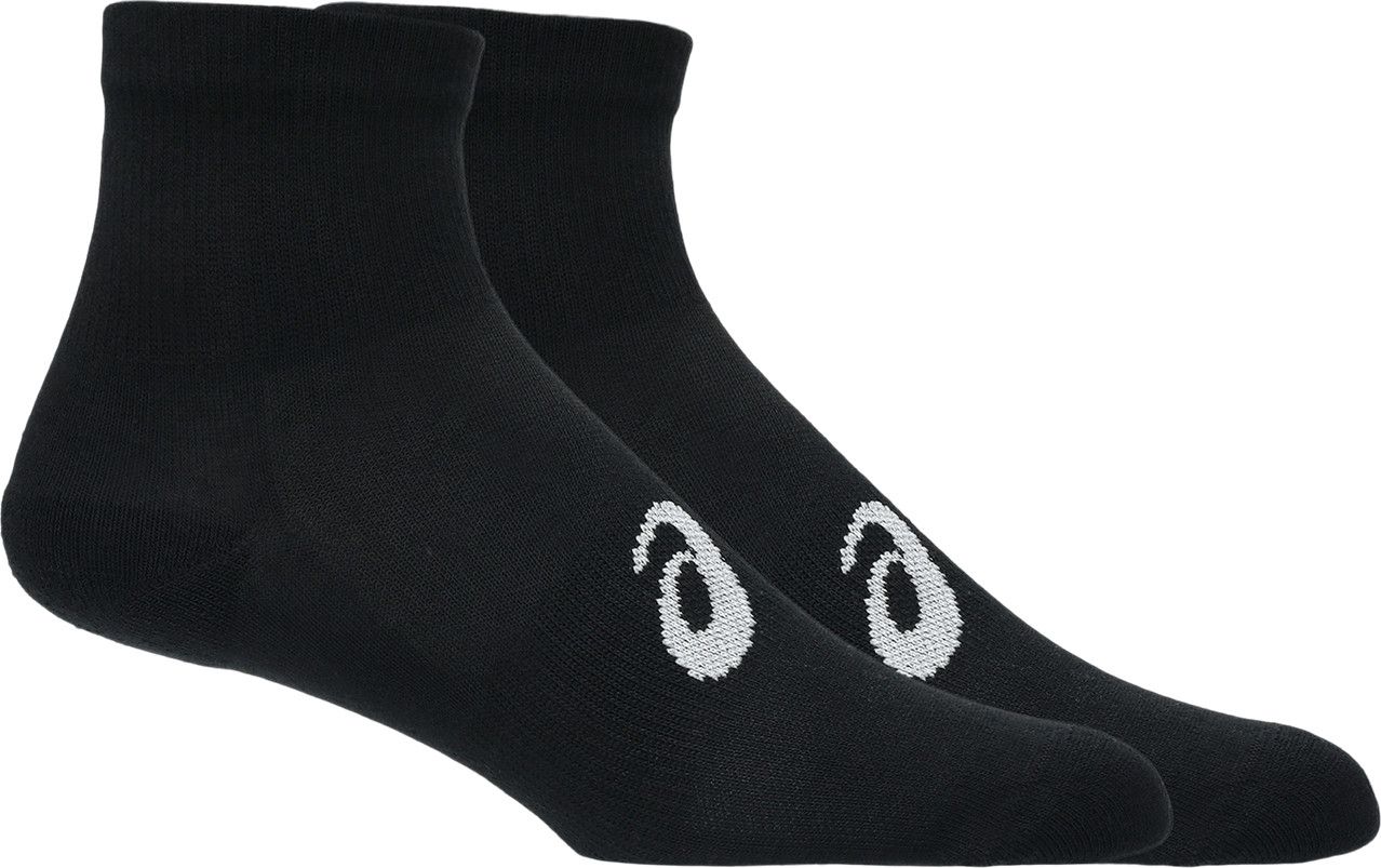 Asics 3 Pack Quarter Sock Performance Black