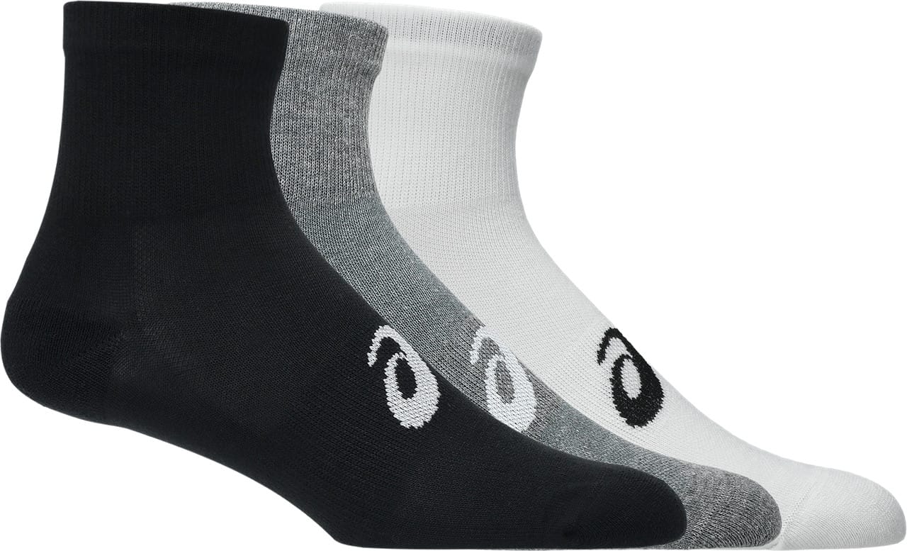 Asics 3 Pack Quarter Sock Multi