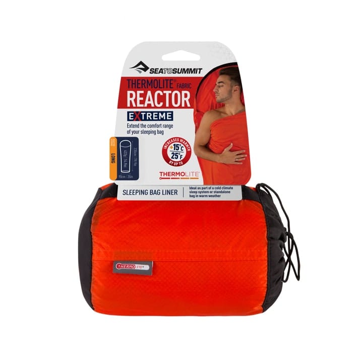Sea To Summit Sleepliner Reactor Extreme Orange Sack/Red Liner LONG Sea to Summit