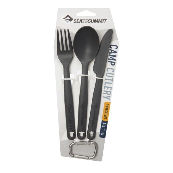 Sea To Summit Cutlery Polyprop Set 3 Pc Charcoal Sea to Summit