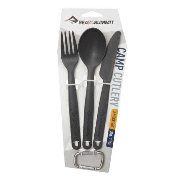 Sea To Summit Cutlery Polypropylen Cutleryset Charcoal 3 PC Sea to Summit