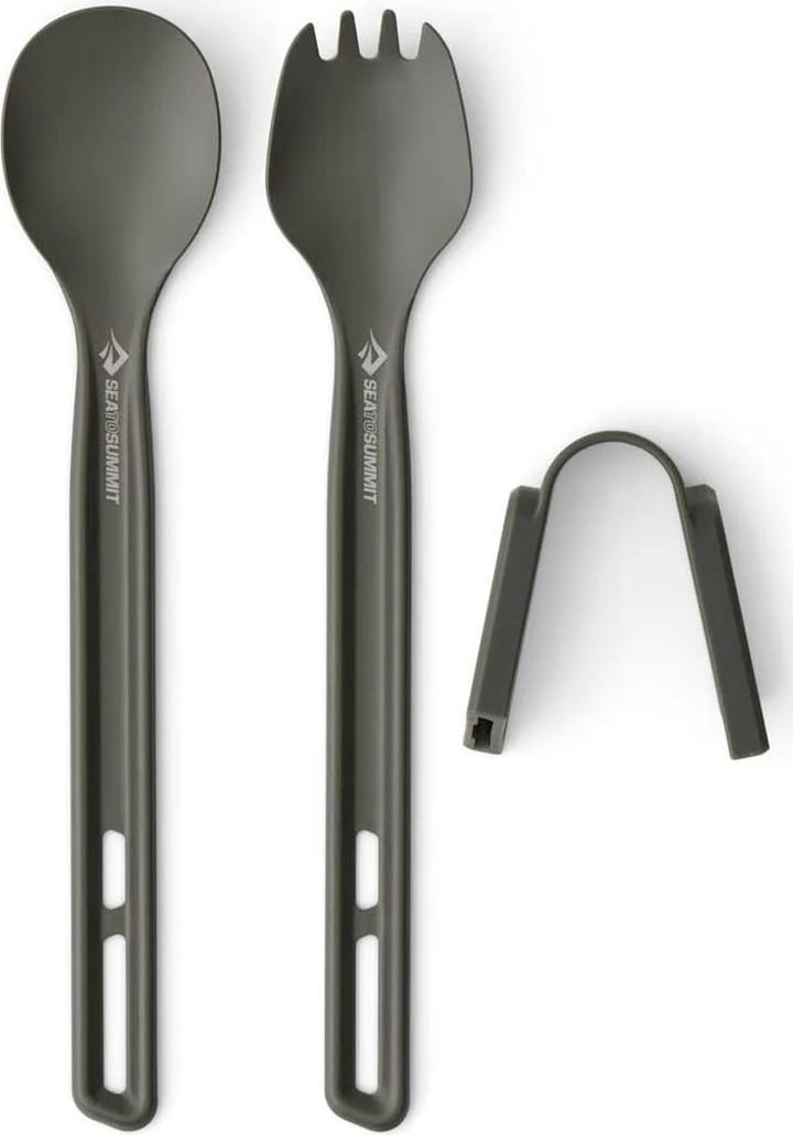 Sea To Summit Frontier Ul Cutlery Set 2pc Long Handle Spoon And Spork Aluminium Sea To Summit
