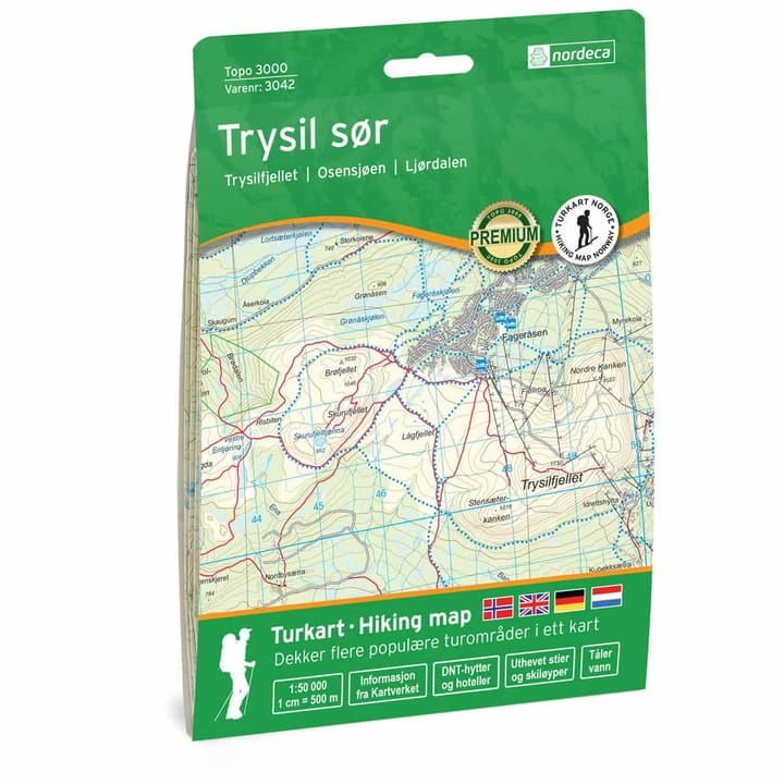 Nordeca Topo 3000 1:50 000 Trysil Sør Turkart Ugland IT