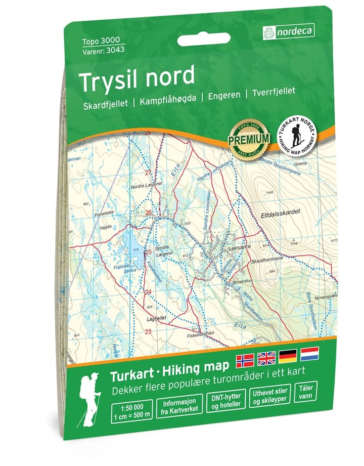 Nordeca Topo 3000 1:50 000 Trysil nord Nordeca