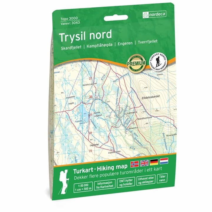 Nordeca Topo 3000 1:50 000 Trysil Nord Turkart Ugland IT