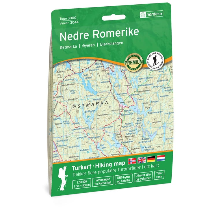 Nordeca Topo 3000 1:50 000 Nedre Romerike Turkart Ugland IT