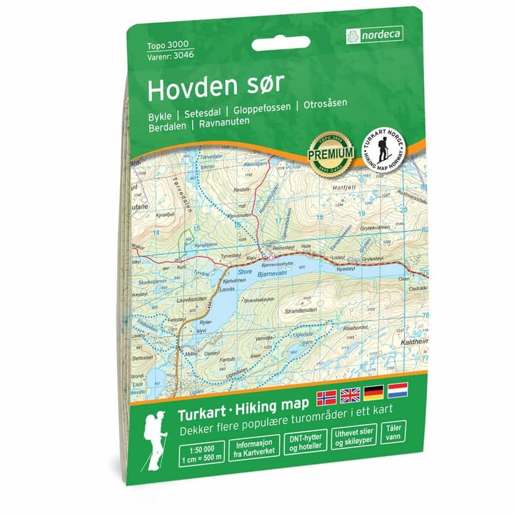 Nordeca Topo 3000 1:50 000 Hovden Sør Turkart Ugland IT