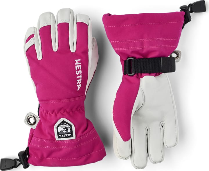 Hestra Juniors' Army Leather Heli Ski Fuchsia Hestra