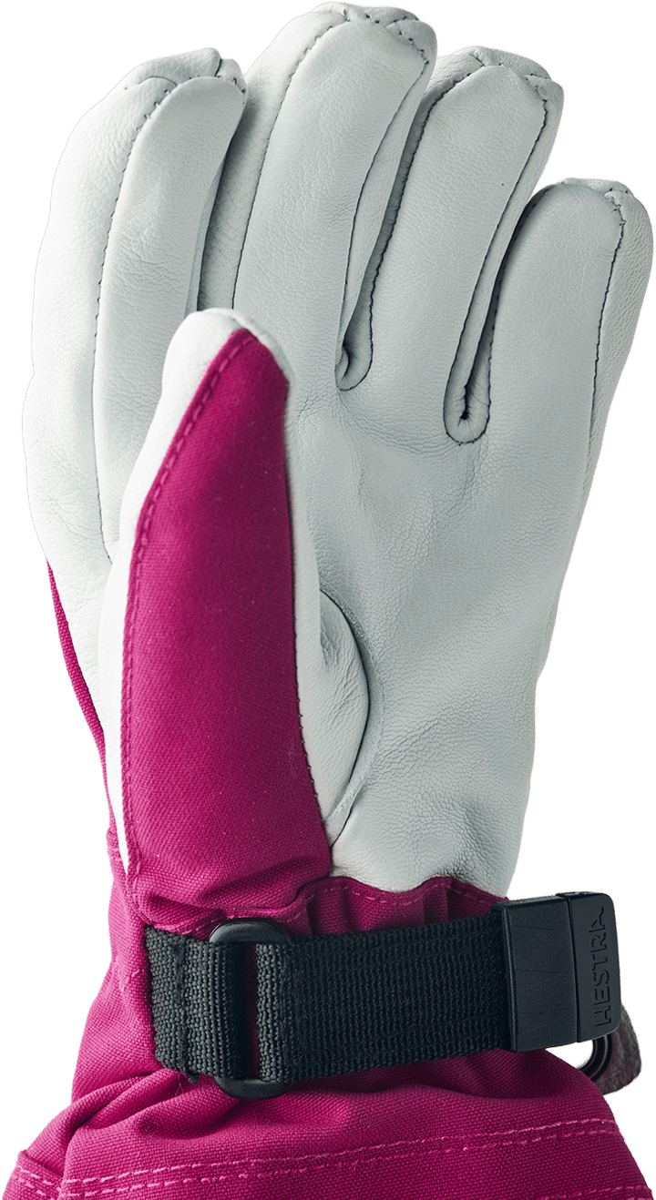 Hestra Juniors' Army Leather Heli Ski Fuchsia Hestra