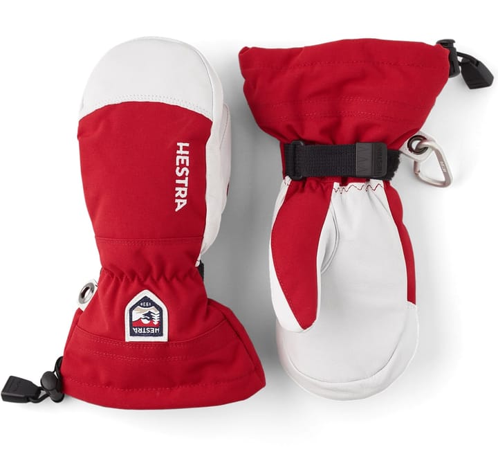 Hestra Army Leather Heli Ski Jr. - Mitt Röd Hestra Hestra Army Leather Heli Ski Jr. - Mitt Röd Hestra