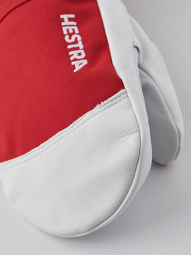 Hestra Army Leather Heli Ski Jr. - Mitt Röd Hestra Hestra Army Leather Heli Ski Jr. - Mitt Röd Hestra