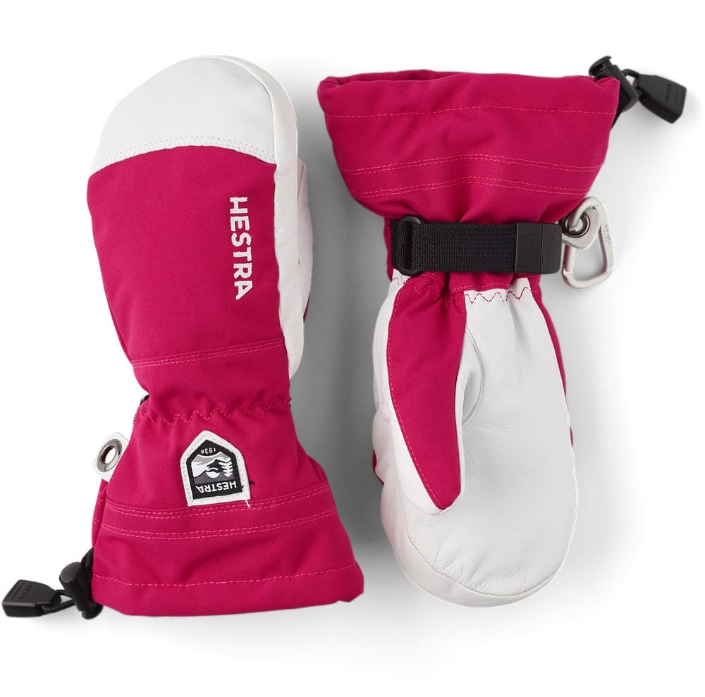 Hestra Army Leather Heli Ski Jr. - Mitt Fuchsia