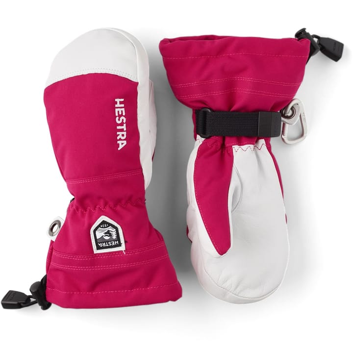 Hestra Army Leather Heli Ski Jr. - Mitt Fuchsia Hestra