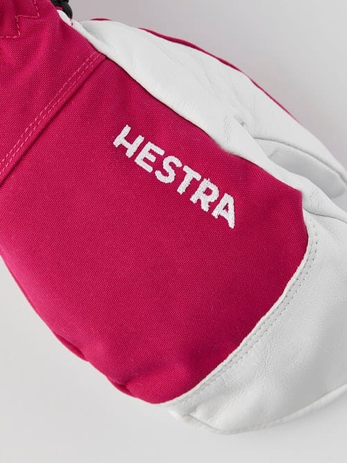 Hestra Army Leather Heli Ski Jr. - Mitt Fuchsia Hestra