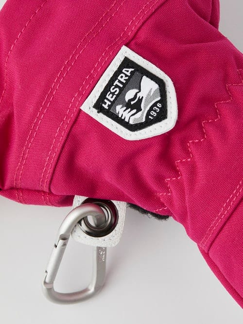 Hestra Army Leather Heli Ski Jr. - Mitt Fuchsia Hestra