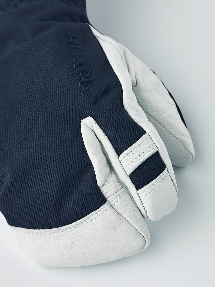 Hestra Juniors' Army Leather Heli Ski 3-Finger Navy Hestra Hestra Juniors' Army Leather Heli Ski 3-Finger Navy Hestra