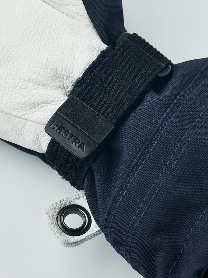 Hestra Juniors' Army Leather Heli Ski 3-Finger Navy Hestra Hestra Juniors' Army Leather Heli Ski 3-Finger Navy Hestra
