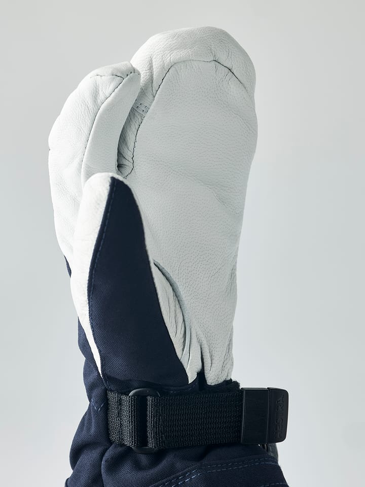 Hestra Juniors' Army Leather Heli Ski 3-Finger Navy Hestra Hestra Juniors' Army Leather Heli Ski 3-Finger Navy Hestra