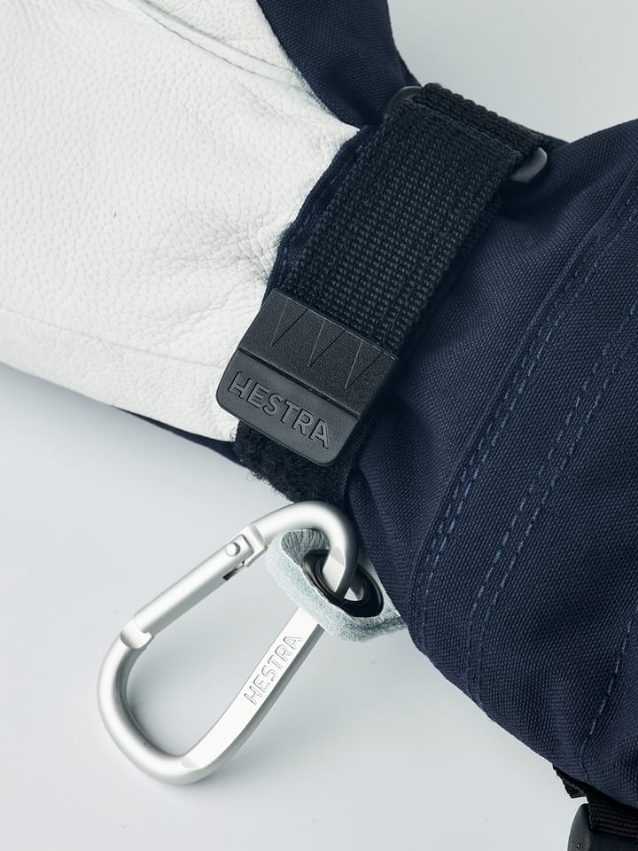 Hestra Juniors' Army Leather Heli Ski 3-Finger Navy Hestra Hestra Juniors' Army Leather Heli Ski 3-Finger Navy Hestra