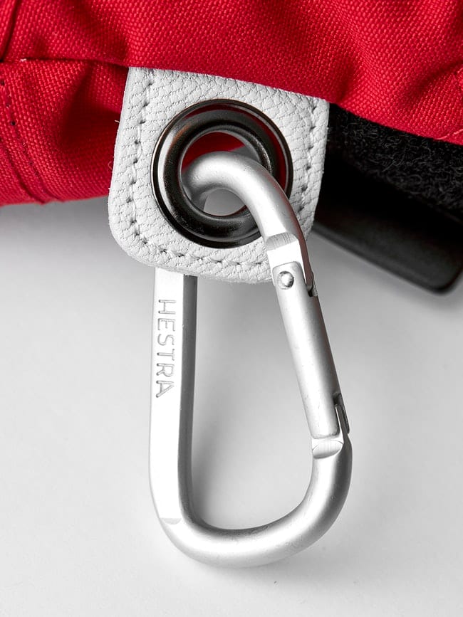 Hestra Army Leather Heli Ski - Mitt Röd Hestra