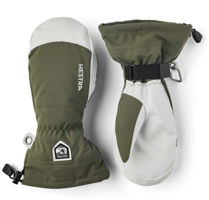 Hestra Army Leather Heli Ski Mitt Olive Hestra