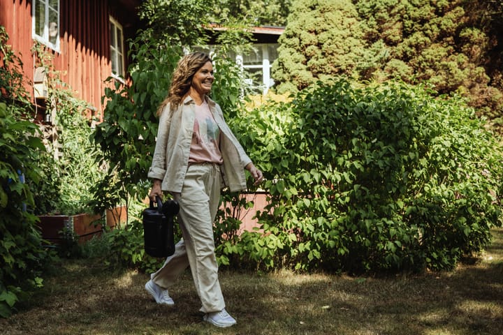Pinewood Women's Värnamo InsectSafe Hemp Mix Trousers Linen Beige Pinewood