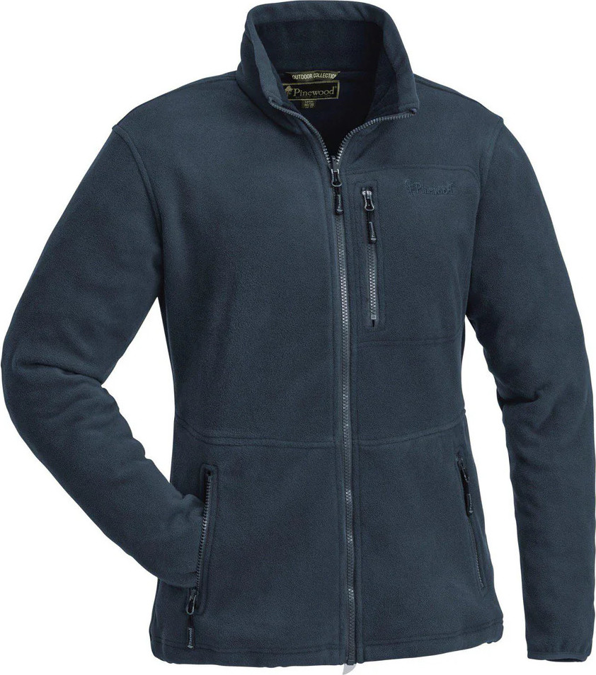 Pinewood Women's Finnveden Fleece Jacket Dark Navy Mellanlager tröjor D.Navy L