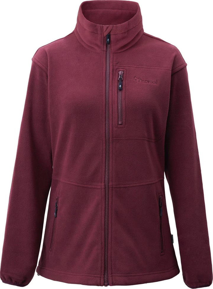 Pinewood Women's Finnveden Fleece Jacket Earth Plum Pinewood