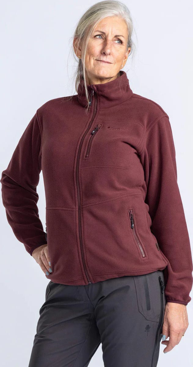 Pinewood Women's Finnveden Fleece Jacket Earth Plum Pinewood