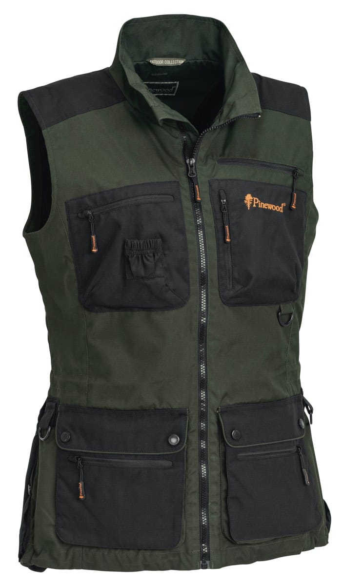 Pinewood Dog Sports Vest Wmn Mossgreen/Black Pinewood