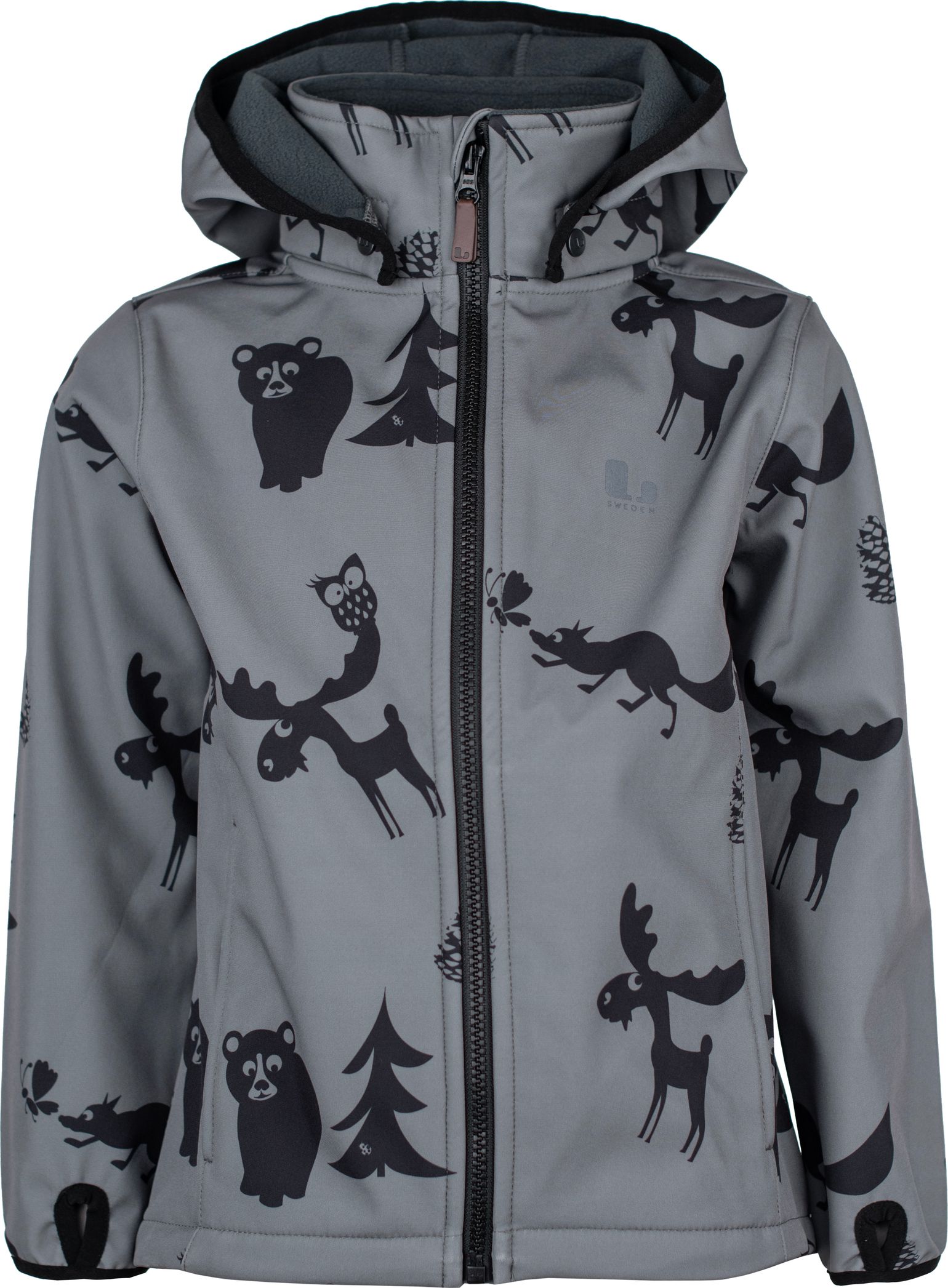 Lindberg Kids' Melbourne Softshell Jacket Anth/black