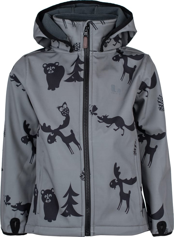 Lindberg Kids' Melbourne Softshell Jacket Anth/black Lindberg