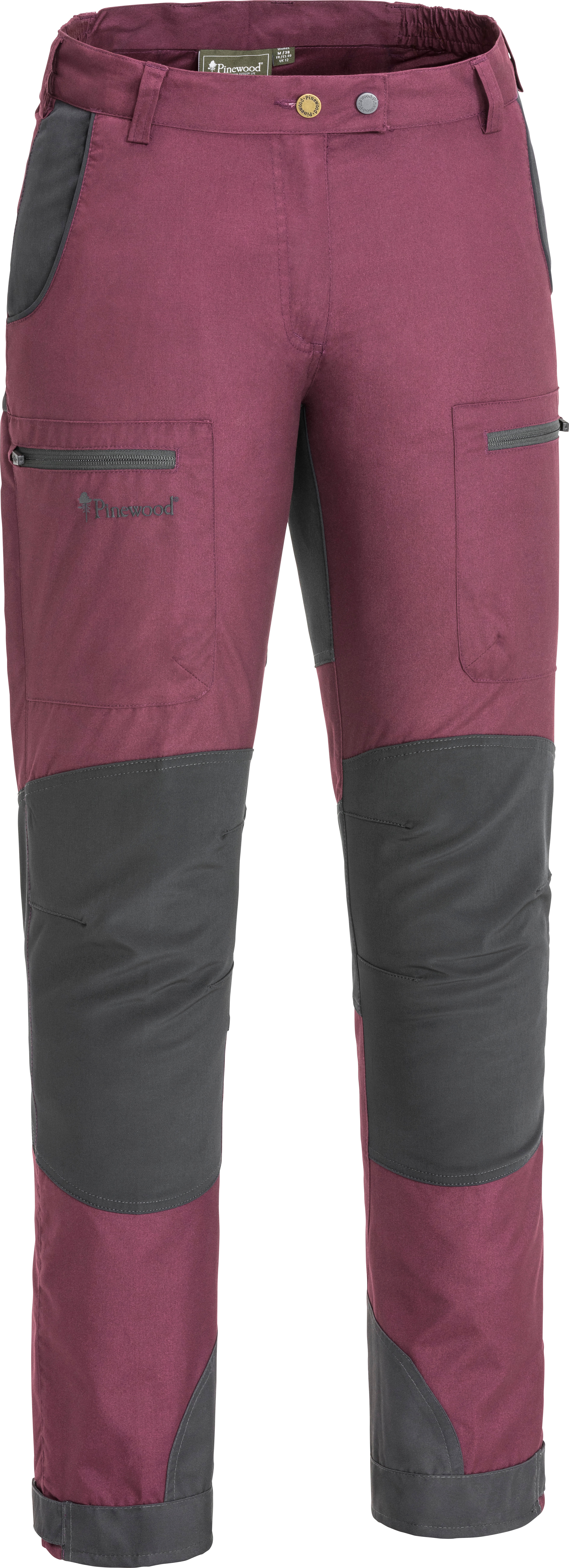 Pinewood Women's Caribou TC Trousers Plum/Dark Anthracite Friluftsbyxor Plum/D.Anthracite 36