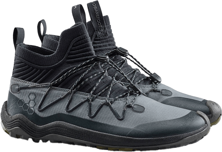 Vivobarefoot Men's Primus Trail Flow Mid Dark Shadow Vivobarefoot