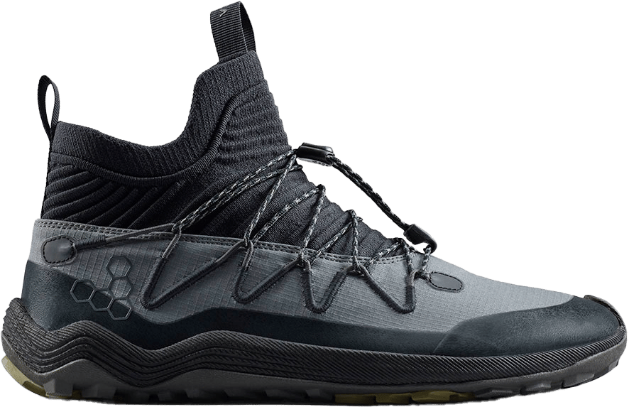Vivobarefoot Men's Primus Trail Flow Mid Dark Shadow