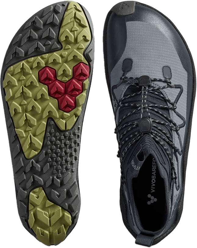 Vivobarefoot Men's Primus Trail Flow Mid Dark Shadow Vivobarefoot
