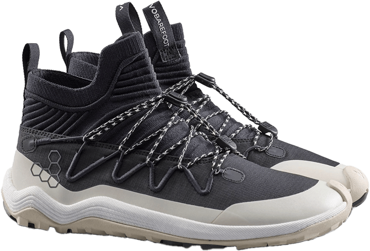 Vivobarefoot Men's Primus Trail Flow Mid Obsidian Vivobarefoot