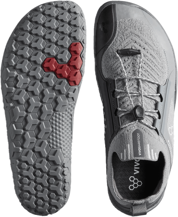 Vivobarefoot Men's Primus Trail Knit FG Ultime Gray Vivobarefoot