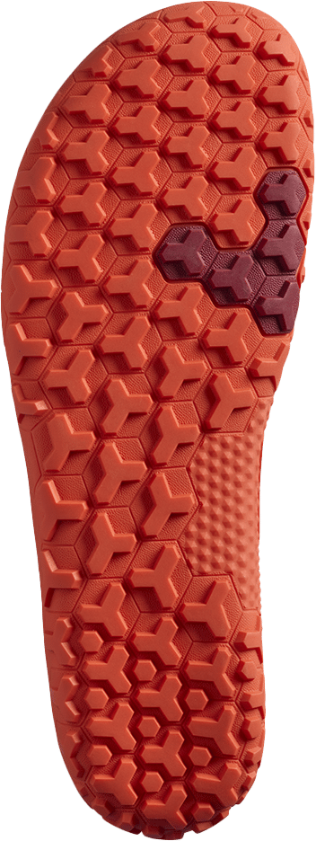 Vivobarefoot Men's Primus Trail Knit FG Obsidian/cherry Tomato Vivobarefoot