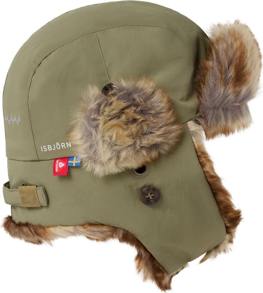 Isbjörn of Sweden Kids' Squirell Winter Cap Moss