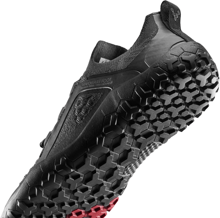 Vivobarefoot Men's Primus Trail Knit FG Grounding Obsidian/Obsidian Vivobarefoot